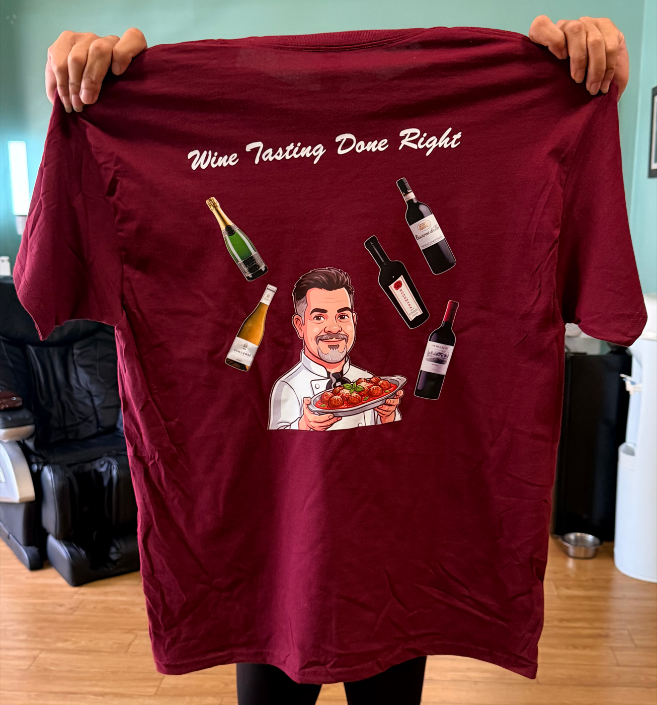 Custom Wine Tasting Done Right tee